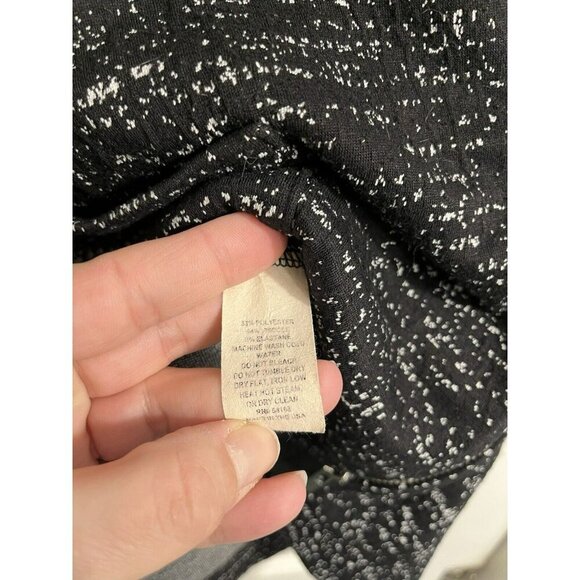 VTG ELLIOTT LAUREN Jacket Sz‎ Medium Black Heathers Full Zip Pockets Athleisure - Picture 5 of 8